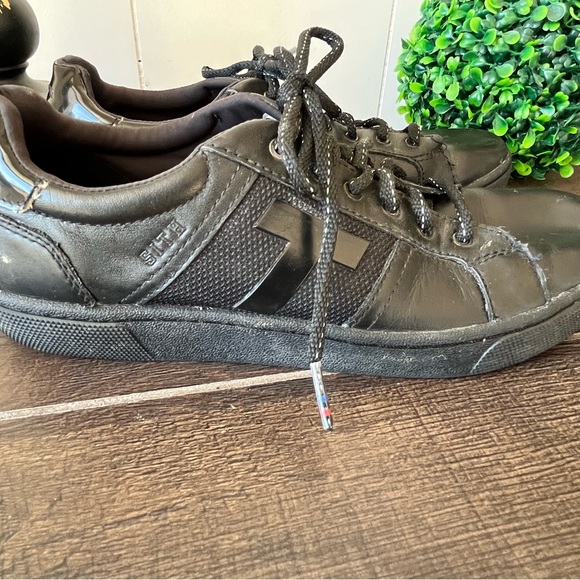 TOMS Star Wars Darth Vader Leandro Black Leather Shoes Sneakers Size 7M - Picture 10 of 16